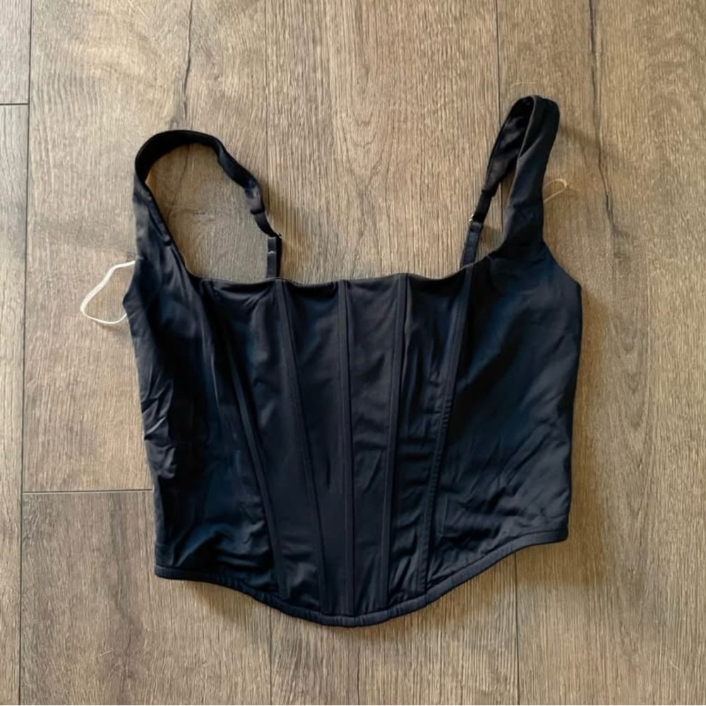 Windsor Black Satin Bodysuit